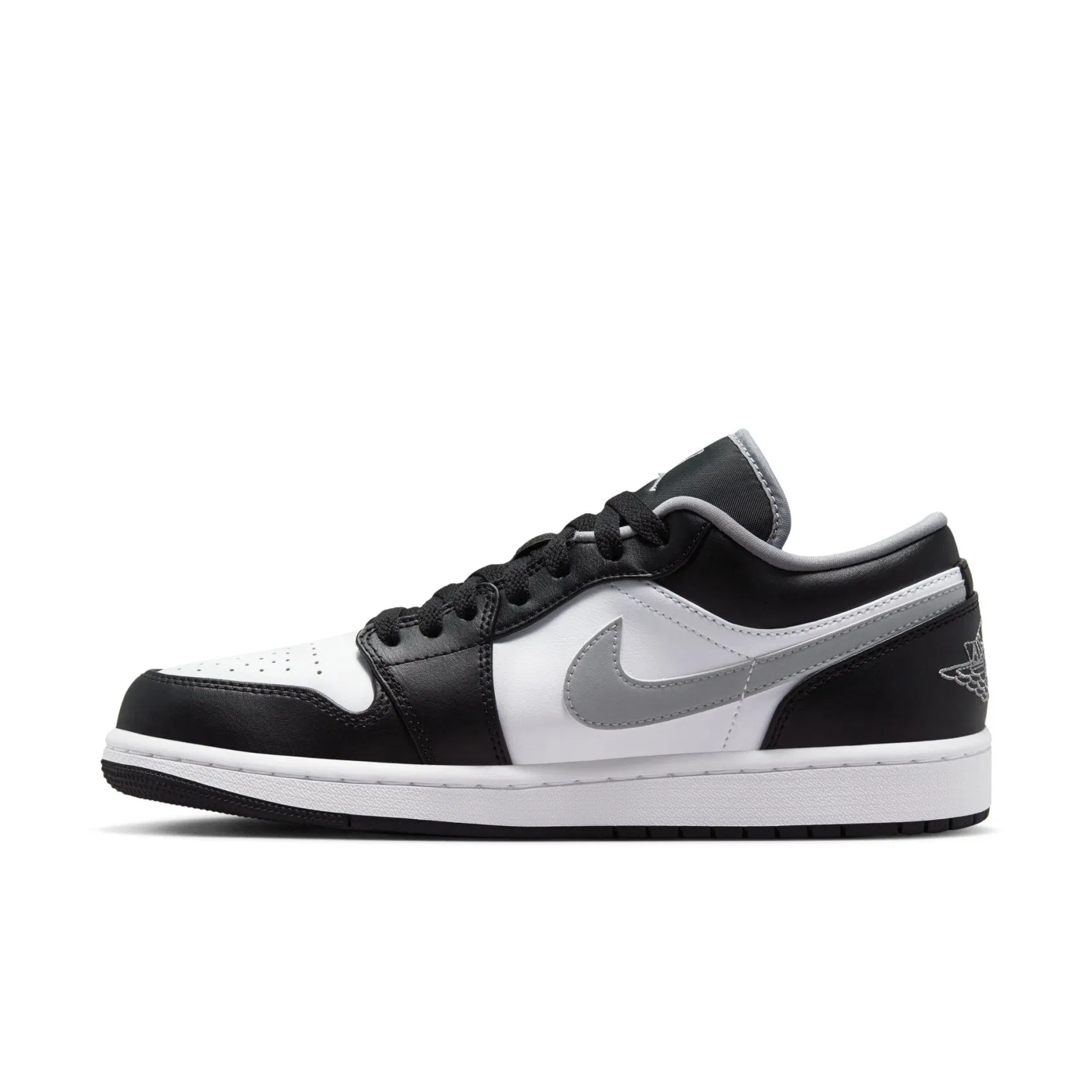 Nike Air Jordan 1 Low 'Black Medium Grey' Erkek Basketbol