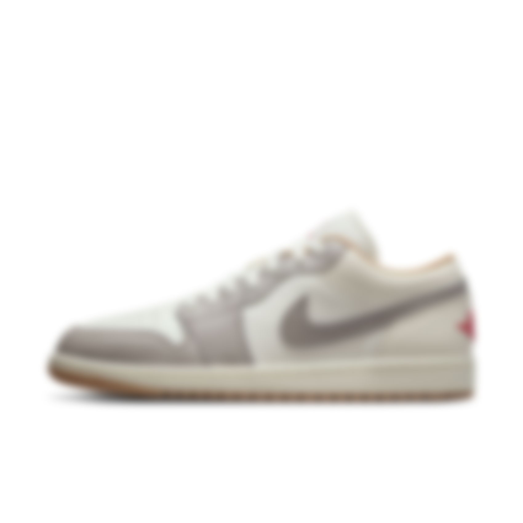 JORDAN - Air Jordan 1 Low 'Sail College Grey' Erkek Basketbol Ayakkabısı