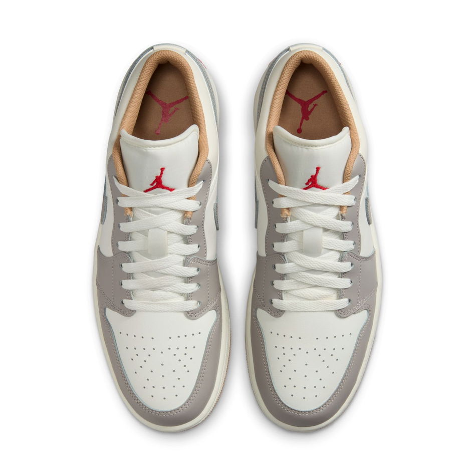 Air Jordan 1 Low 'Sail College Grey' Erkek Basketbol Ayakkabısı