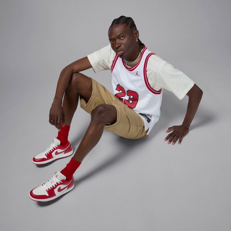 Air Jordan 1 Low 'Varsity Red' Erkek Basketbol Ayakkabısı