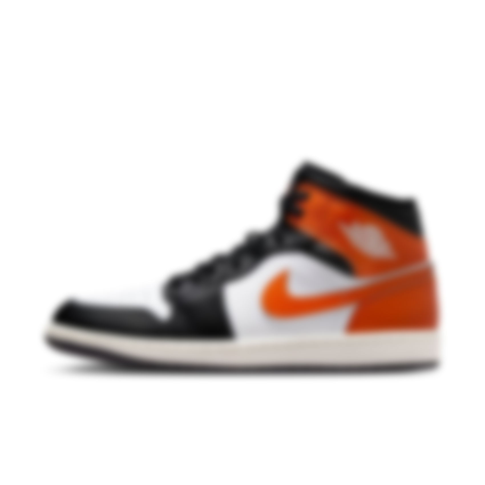JORDAN - Air Jordan 1 Mid 'Black Toe Orange' Erkek Basketbol Ayakkabısı