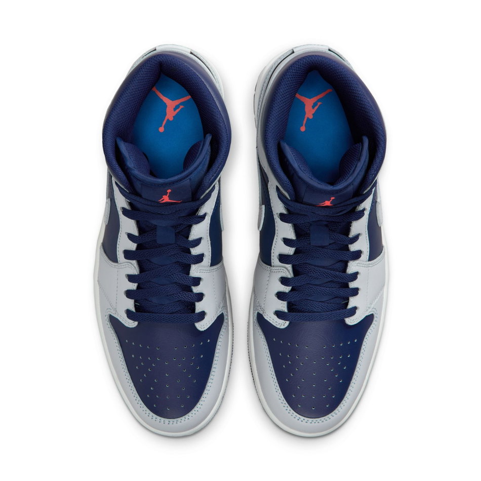 Air Jordan 1 Mid 'Blue Void' Erkek Basketbol Ayakkabısı
