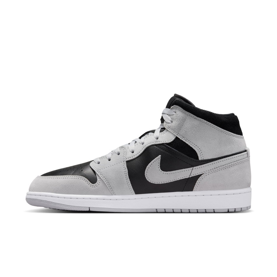 Air Jordan 1 Mid Erkek Gri Basketbol Ayakkabısı