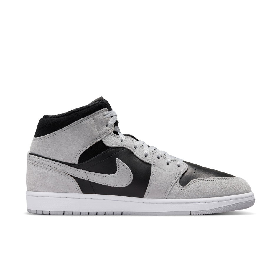 Air Jordan 1 Mid Erkek Gri Basketbol Ayakkabısı