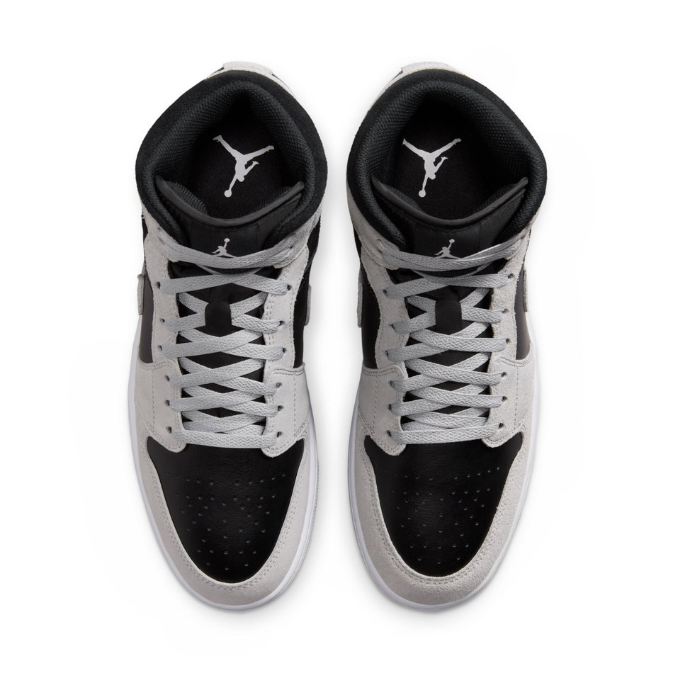 Air Jordan 1 Mid Erkek Gri Basketbol Ayakkabısı