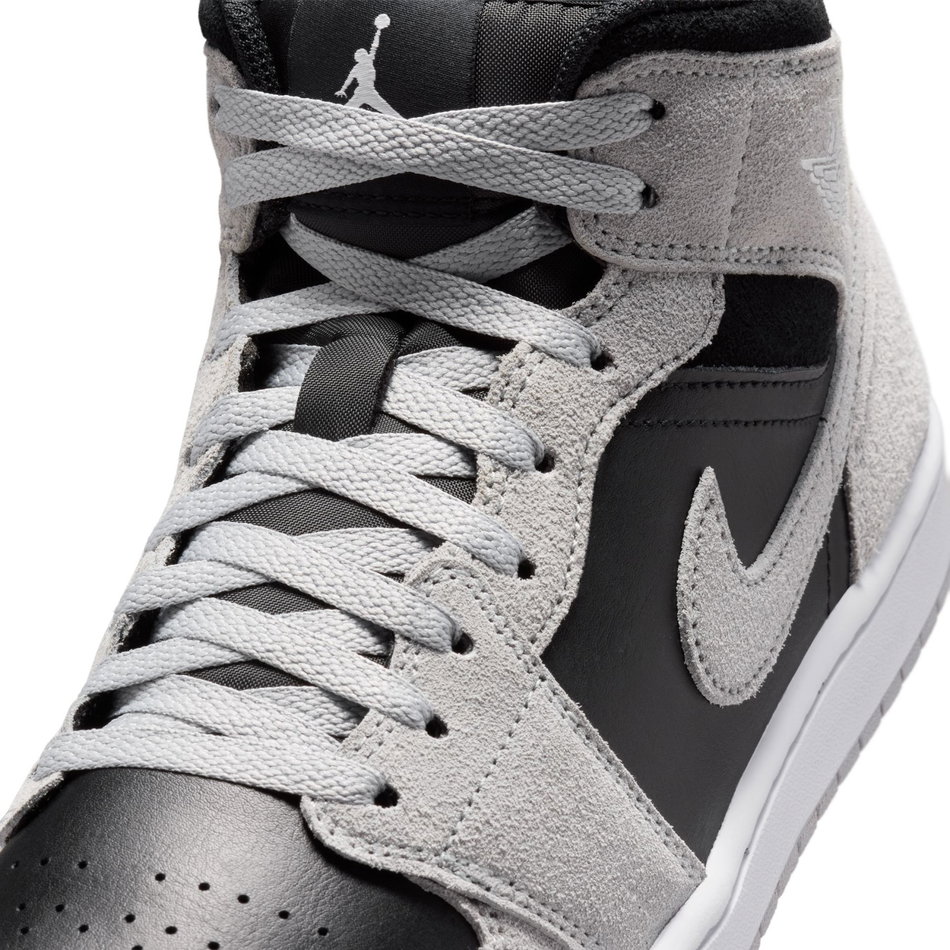 Air Jordan 1 Mid Erkek Gri Basketbol Ayakkabısı