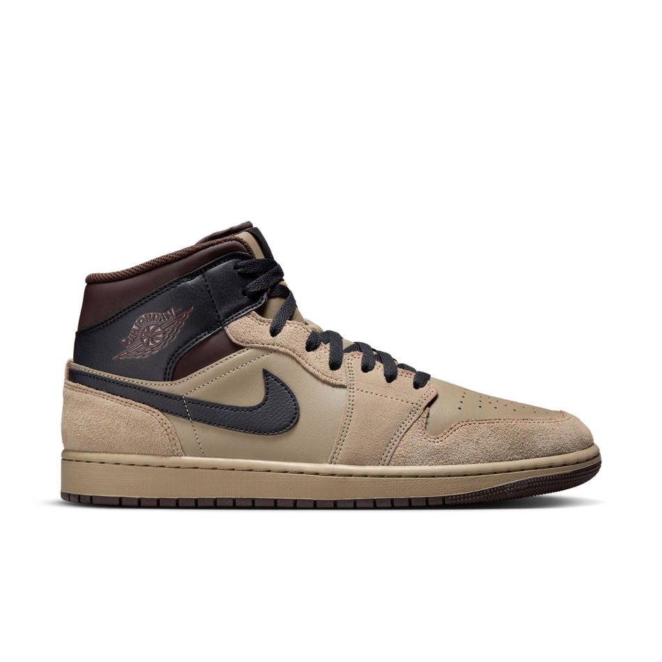 Air Jordan 1 Mid Erkek Kahverengi Basketbol Ayakkabısı