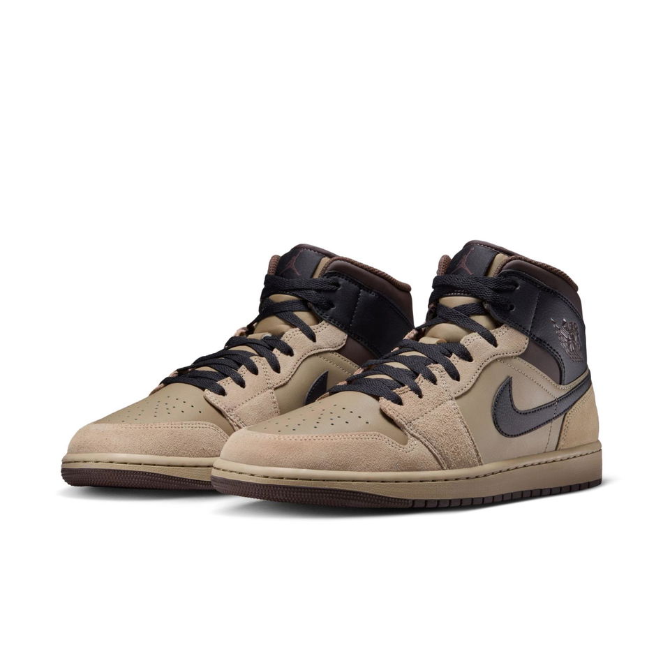 Air Jordan 1 Mid Erkek Kahverengi Basketbol Ayakkabısı