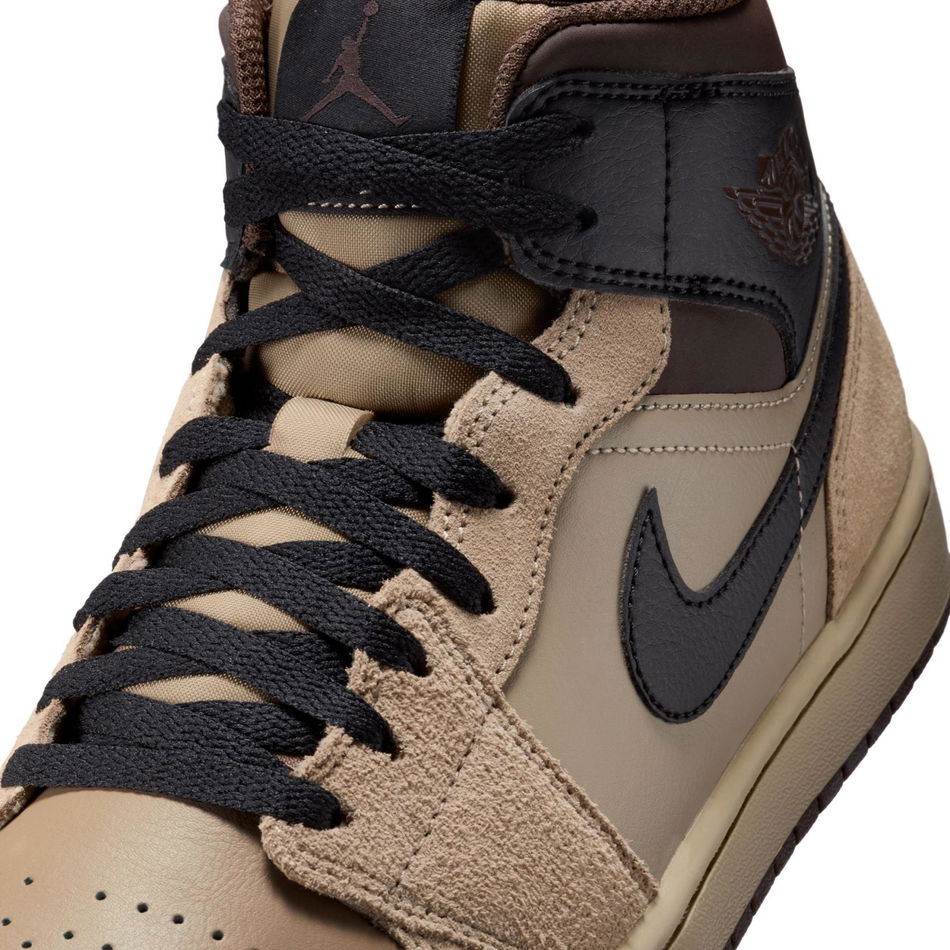 Air Jordan 1 Mid Erkek Kahverengi Basketbol Ayakkabısı