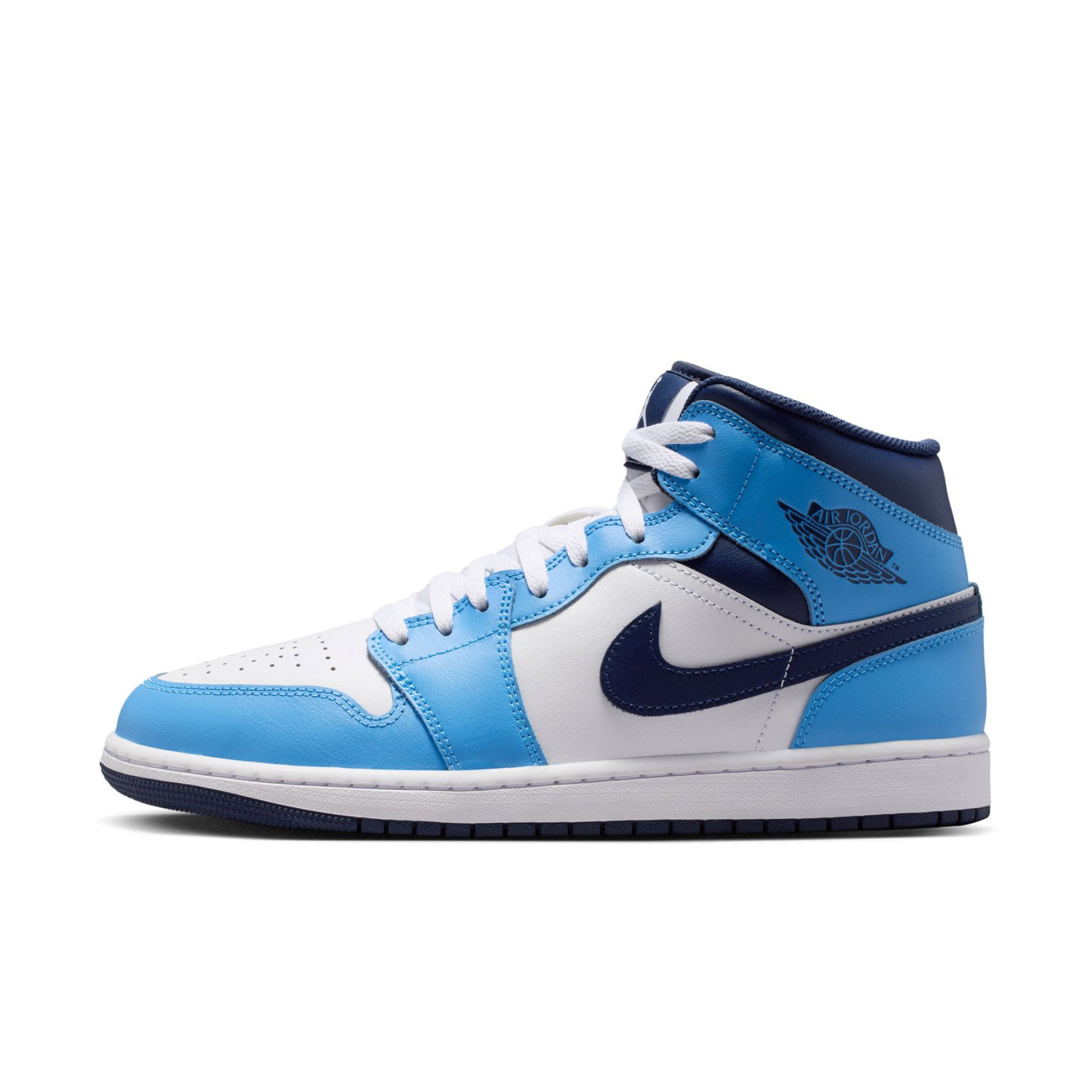 Nike Air Jordan 1 Mid Erkek Mavi Basketbol Ayakkabısı DQ8426-405