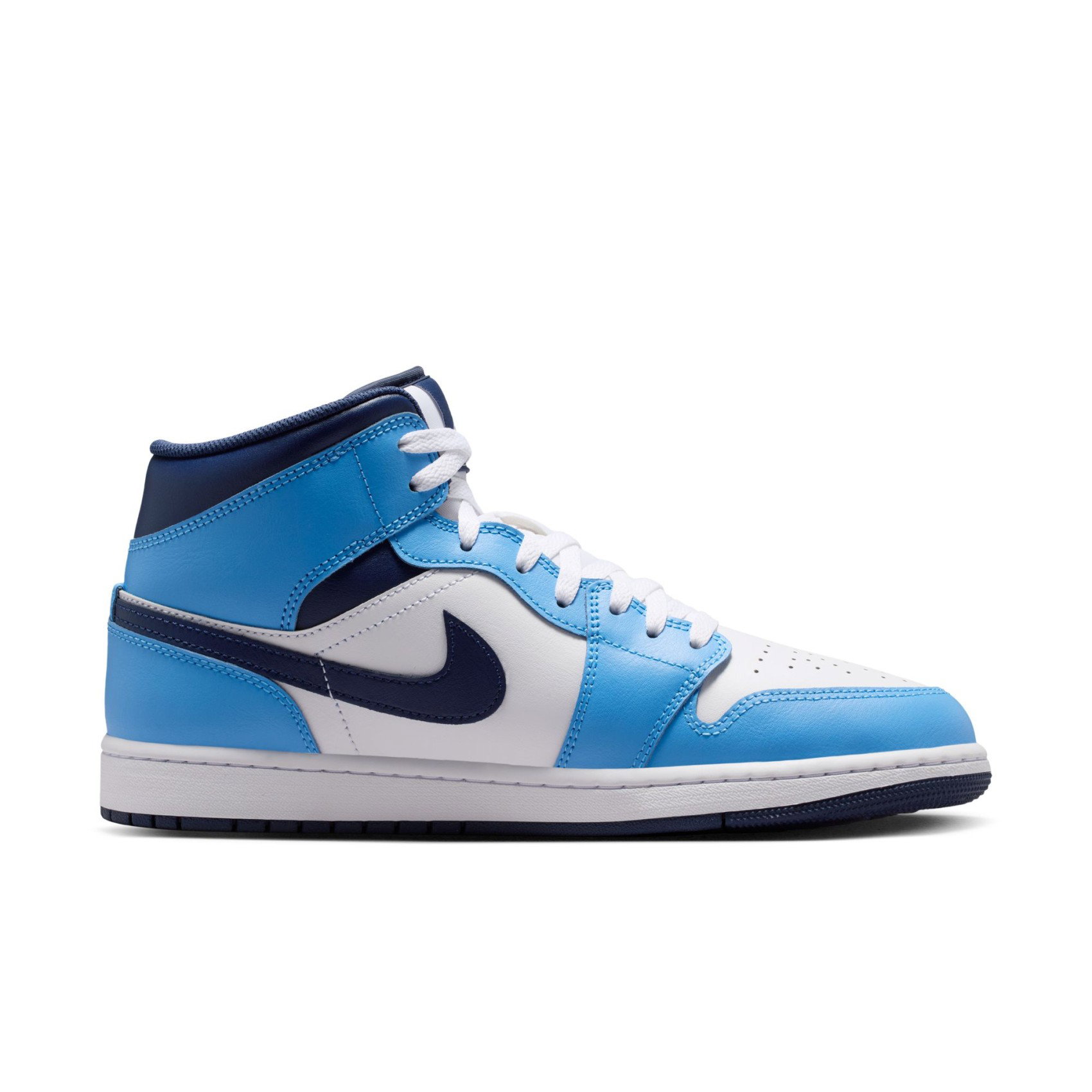 Nike Air Jordan 1 Mid Erkek Mavi Basketbol Ayakkabısı DQ8426-405