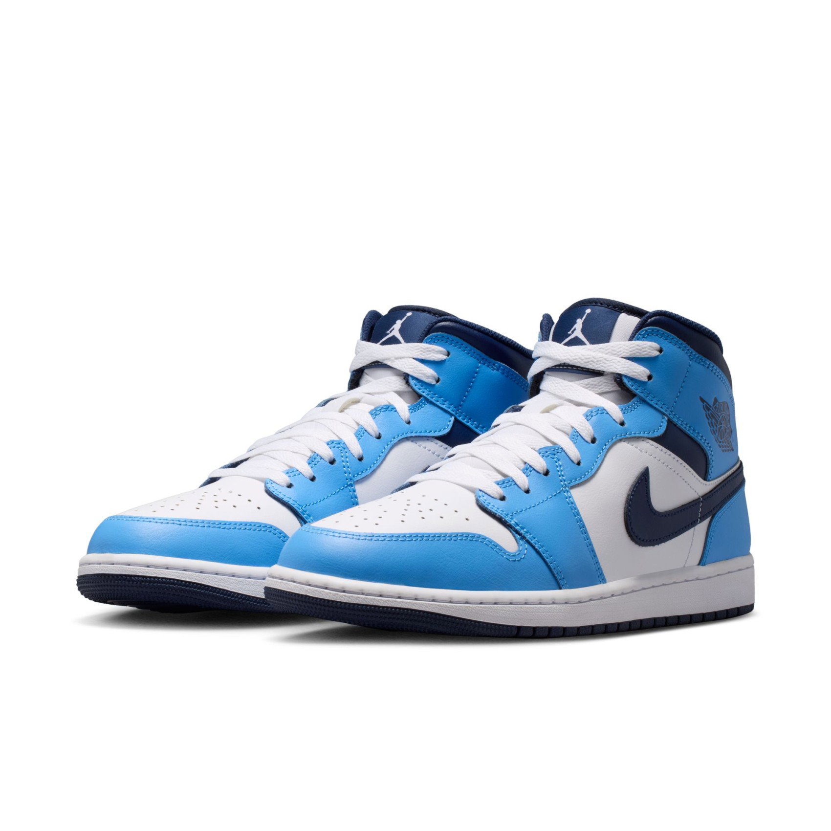 Nike Air Jordan 1 Mid Erkek Mavi Basketbol Ayakkabısı DQ8426-405