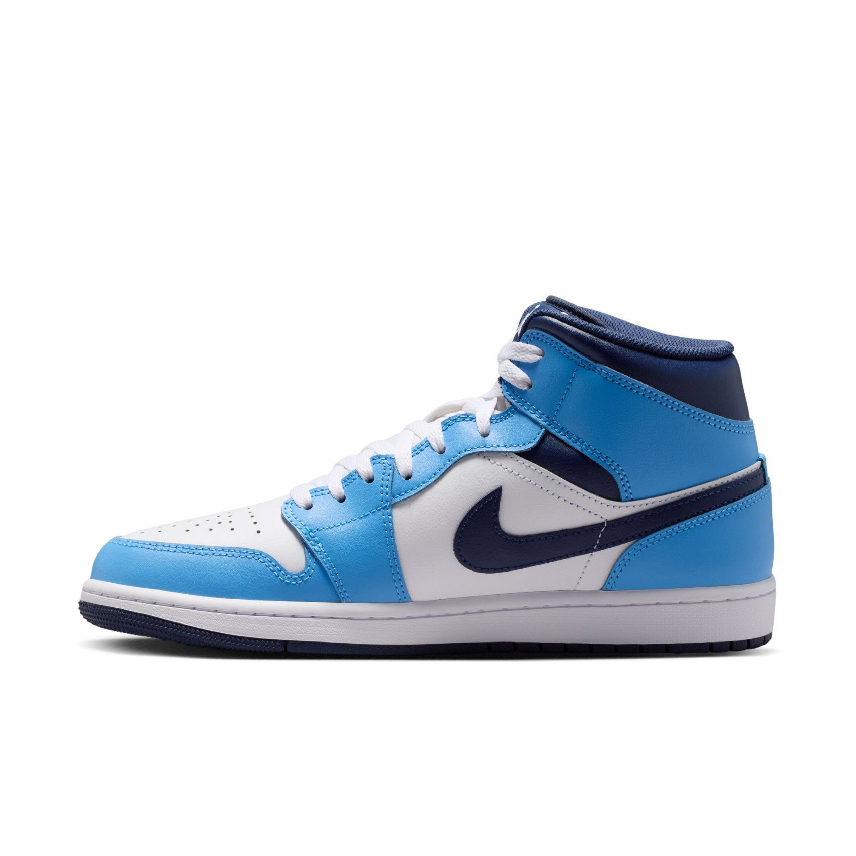 Nike Air Jordan 1 Mid Erkek Mavi Basketbol Ayakkabısı DQ8426-405