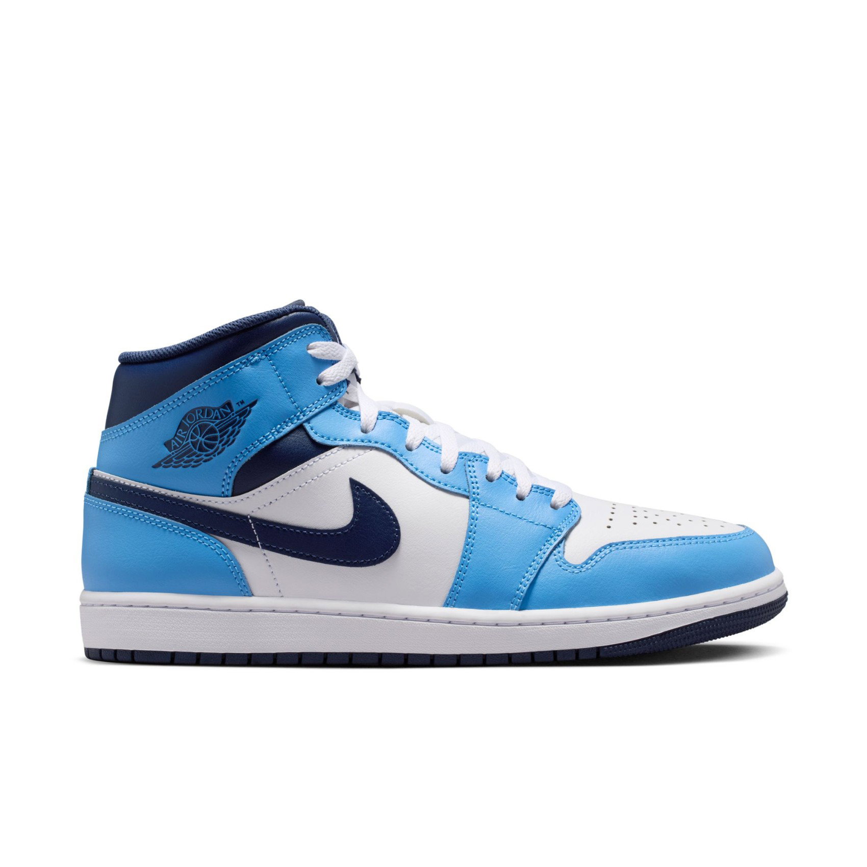 【新品】Nike Air Jordan 1 Mid  Nike Air Jordan 1 Mid Erkek Mavi Basketbol Ayakkabısı DQ8426-405