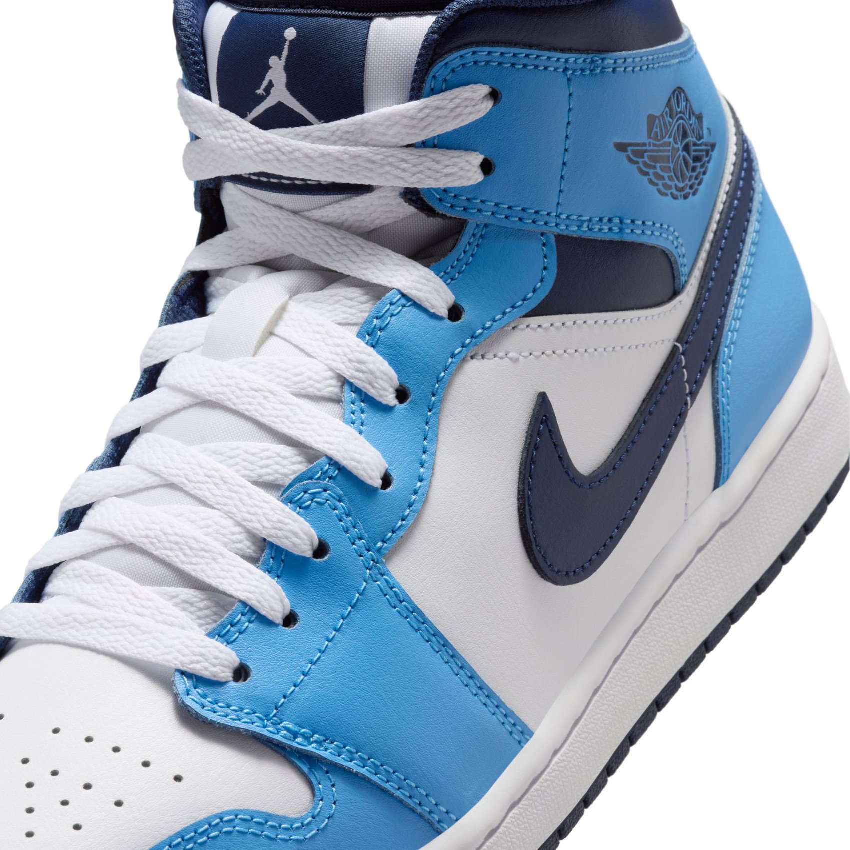 Nike Air Jordan 1 Mid Erkek Mavi Basketbol Ayakkabısı DQ8426-405