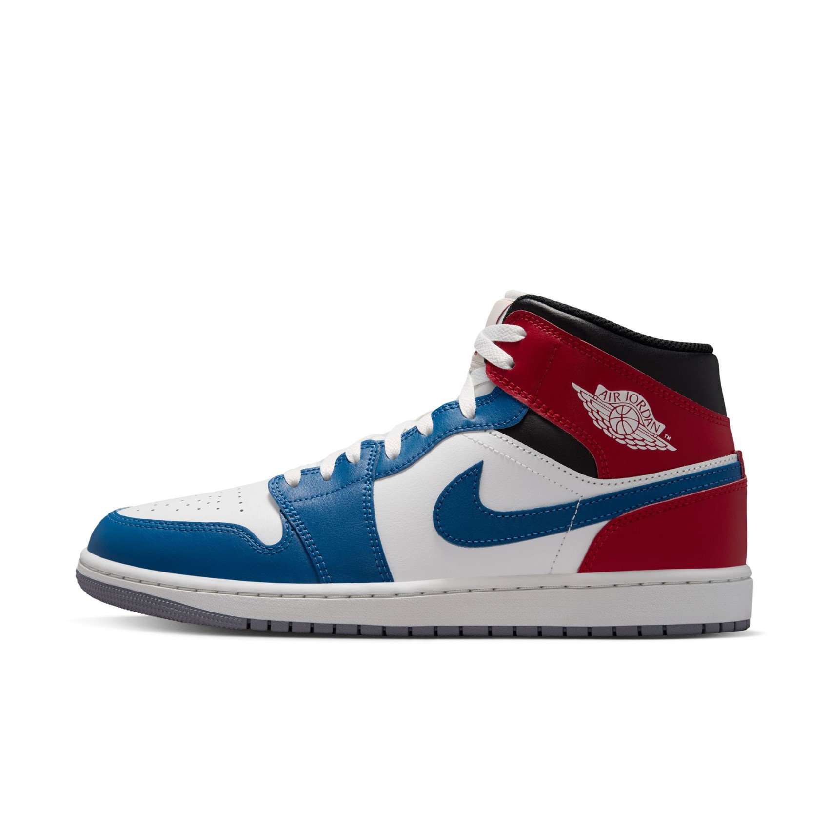 JORDAN - Air Jordan 1 Mid Erkek Mavi Basketbol Ayakkabısı