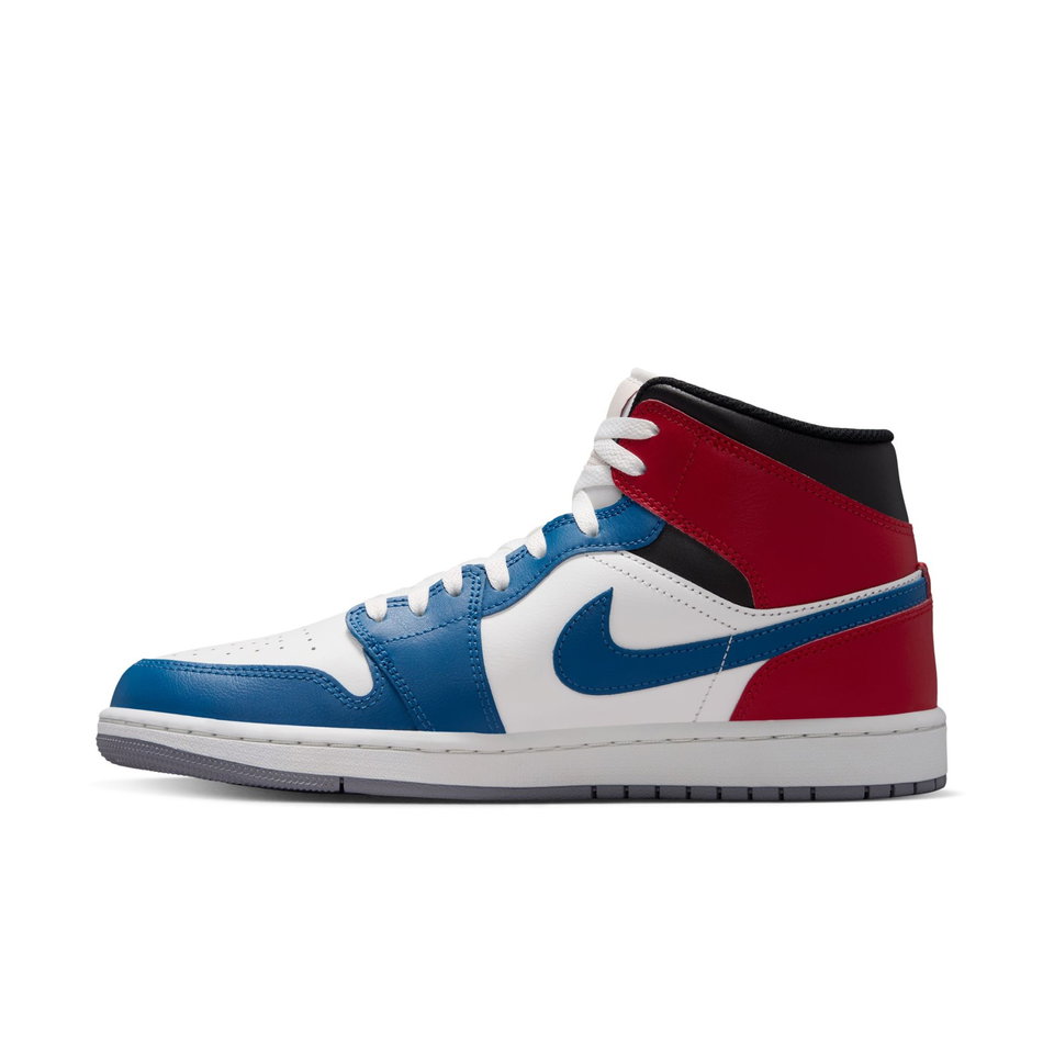 Air Jordan 1 Mid Erkek Mavi Basketbol Ayakkabısı