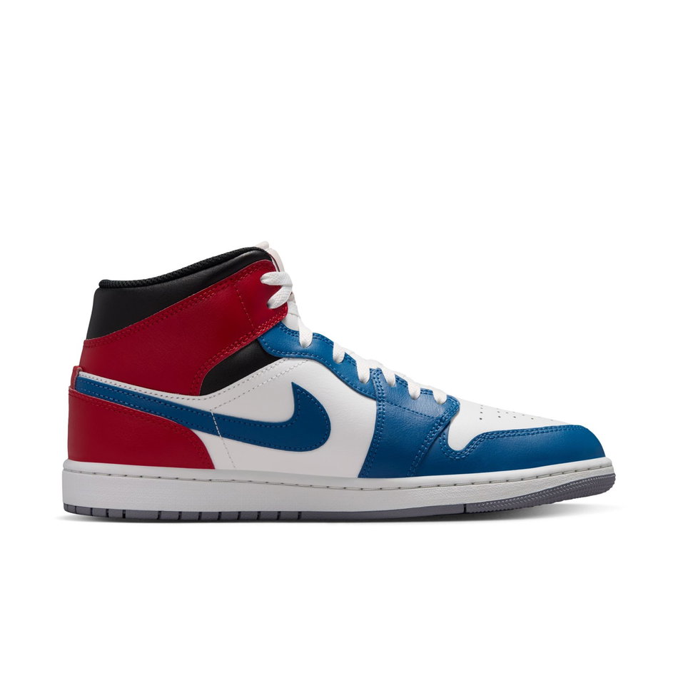 Air Jordan 1 Mid Erkek Mavi Basketbol Ayakkabısı