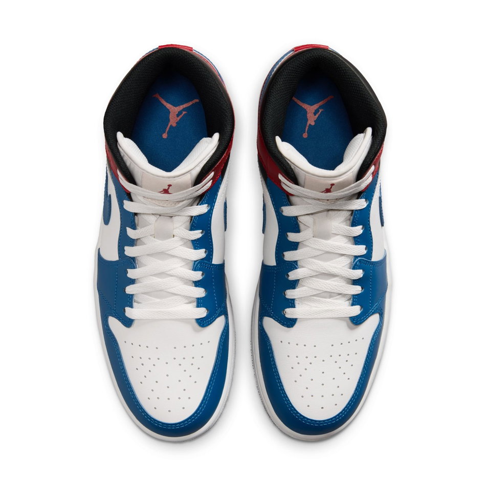 Air Jordan 1 Mid Erkek Mavi Basketbol Ayakkabısı