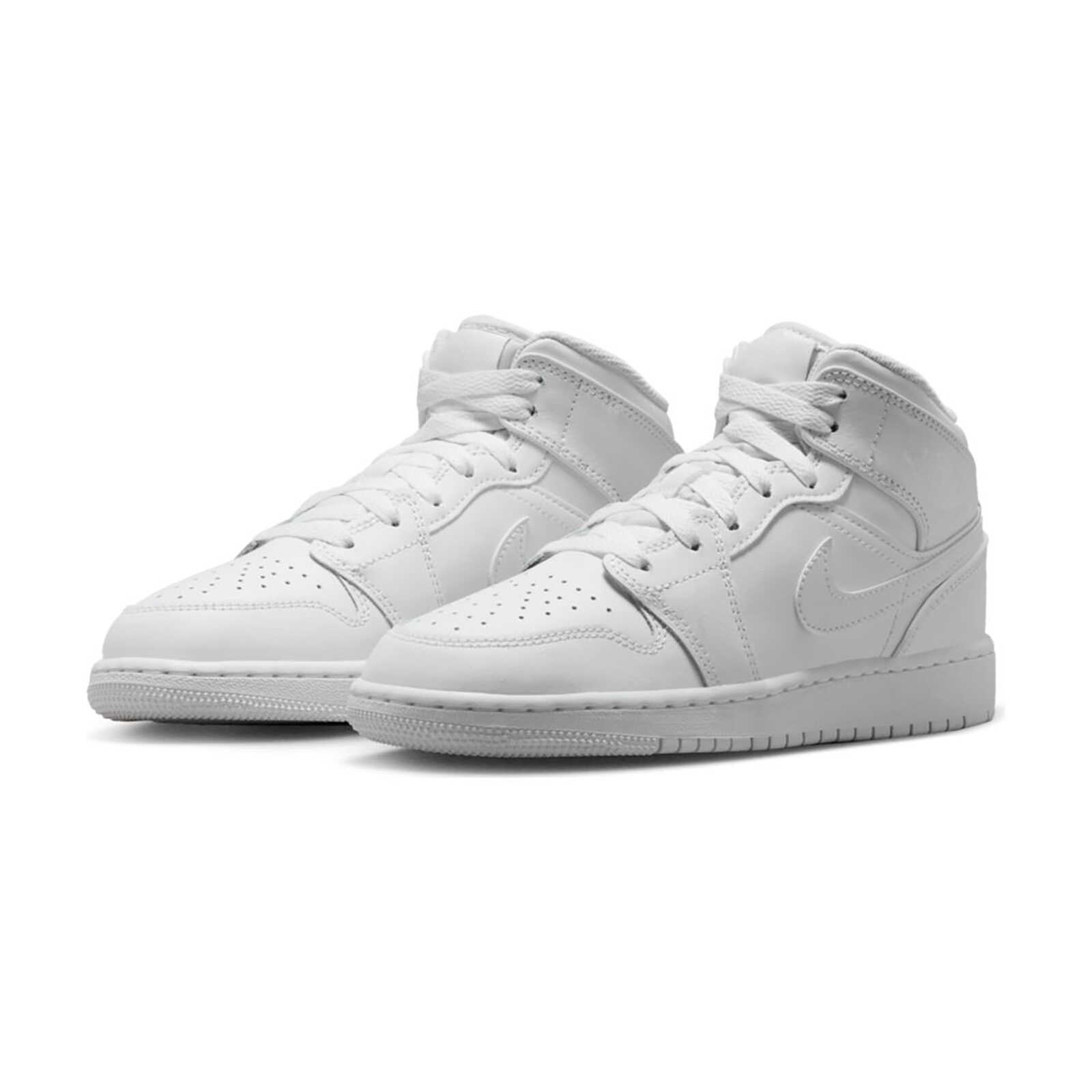 Air jordan 1 mid bianco best sale