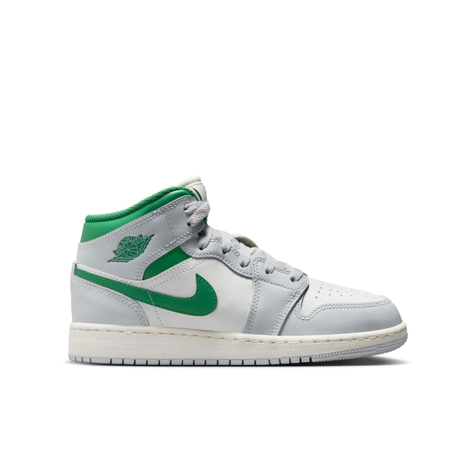 Air Jordan 1 Mid Gs Çocuk Beyaz Basketbol Ayakkabısı