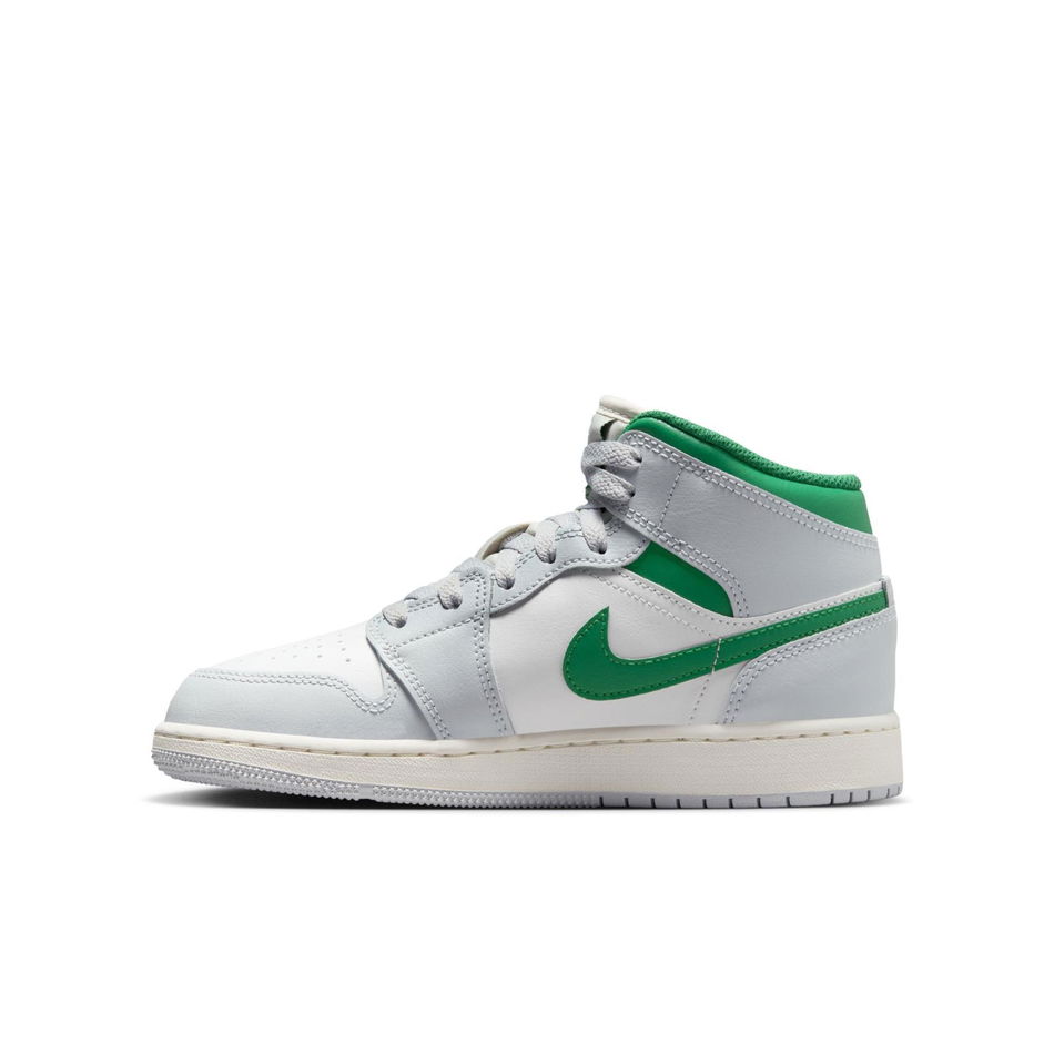 Air Jordan 1 Mid Gs Çocuk Beyaz Basketbol Ayakkabısı