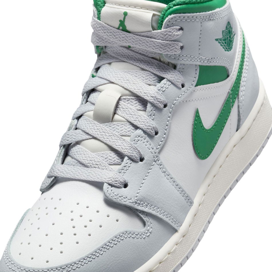 Air Jordan 1 Mid Gs Çocuk Beyaz Basketbol Ayakkabısı