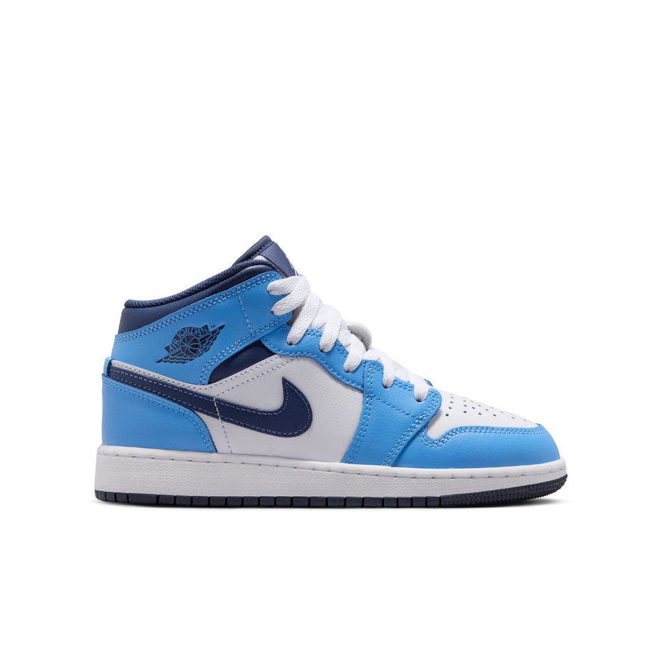 Air Jordan 1 Mid Gs Mavi Basketbol Ayakkabısı