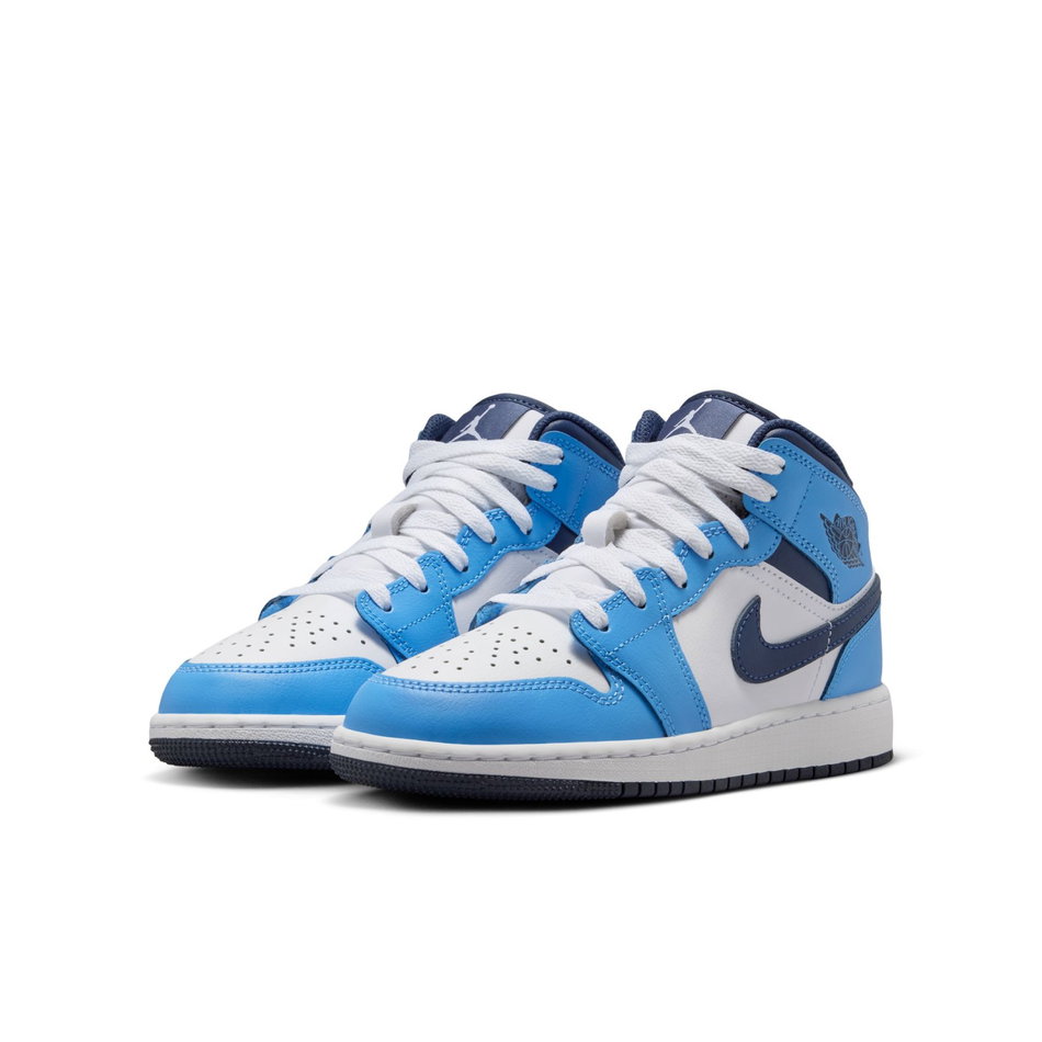 Air Jordan 1 Mid Gs Mavi Basketbol Ayakkabısı