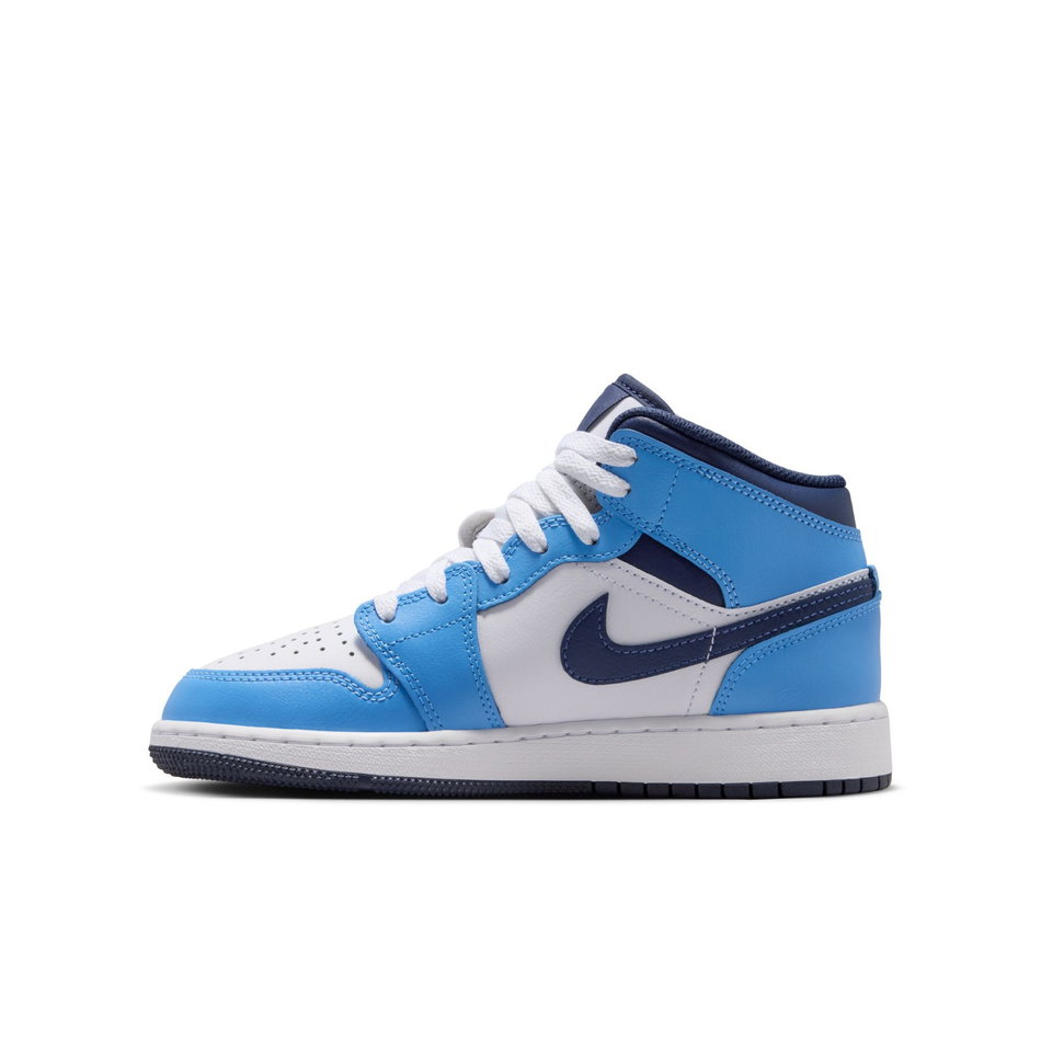 Air Jordan 1 Mid Gs Mavi Basketbol Ayakkabısı