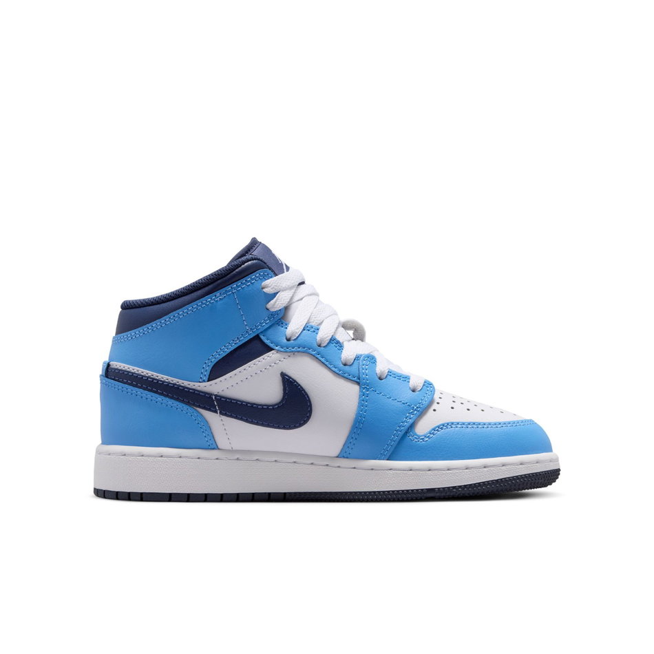 Air Jordan 1 Mid Gs Mavi Basketbol Ayakkabısı