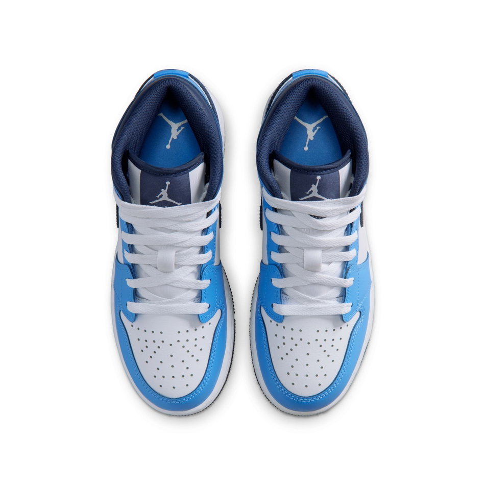 Air Jordan 1 Mid Gs Mavi Basketbol Ayakkabısı