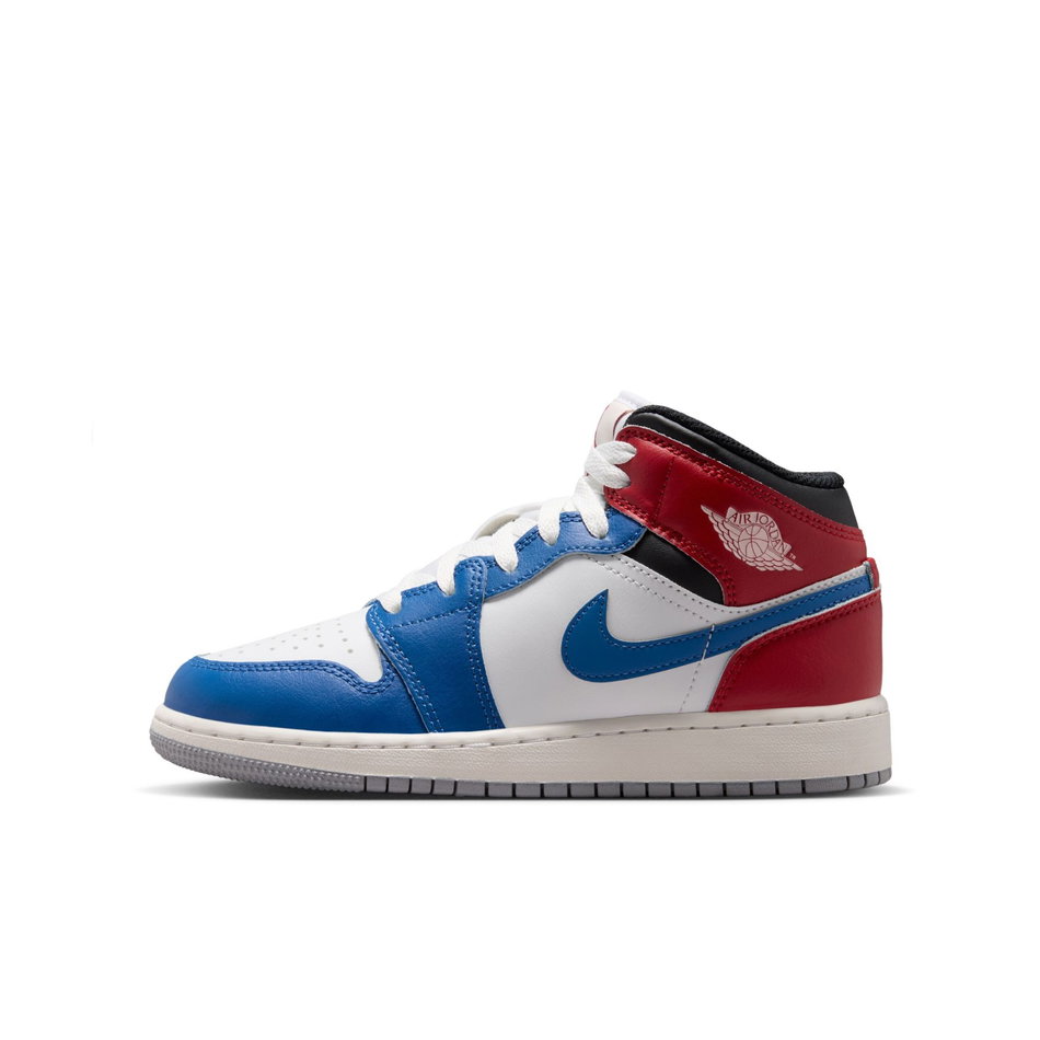 Air Jordan 1 Mid Gs Mavi Basketbol Ayakkabısı