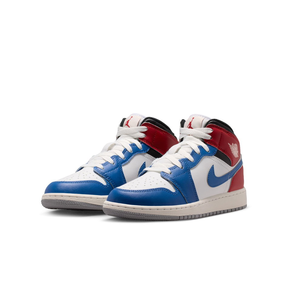 Air Jordan 1 Mid Gs Mavi Basketbol Ayakkabısı