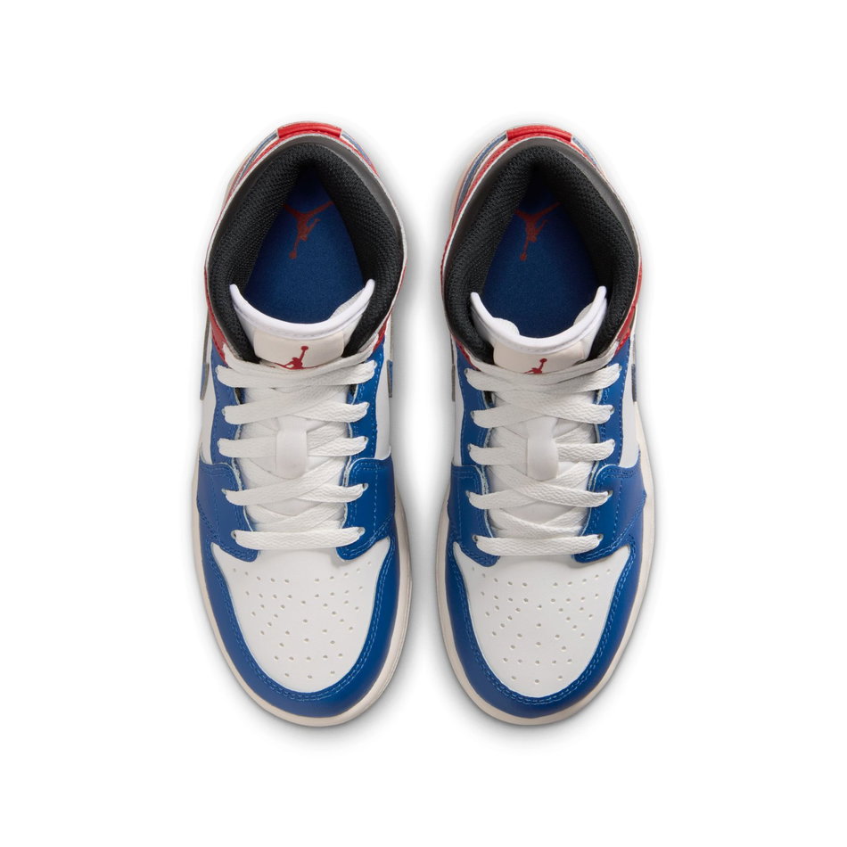 Air Jordan 1 Mid Gs Mavi Basketbol Ayakkabısı
