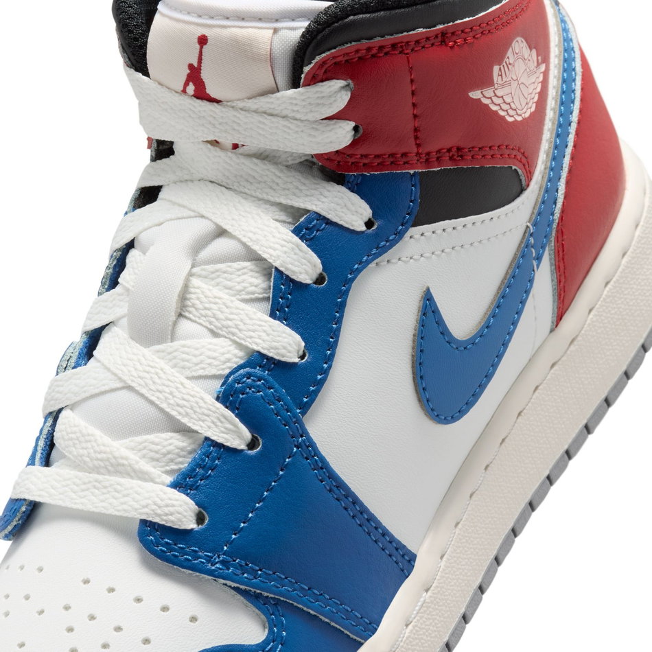 Air Jordan 1 Mid Gs Mavi Basketbol Ayakkabısı