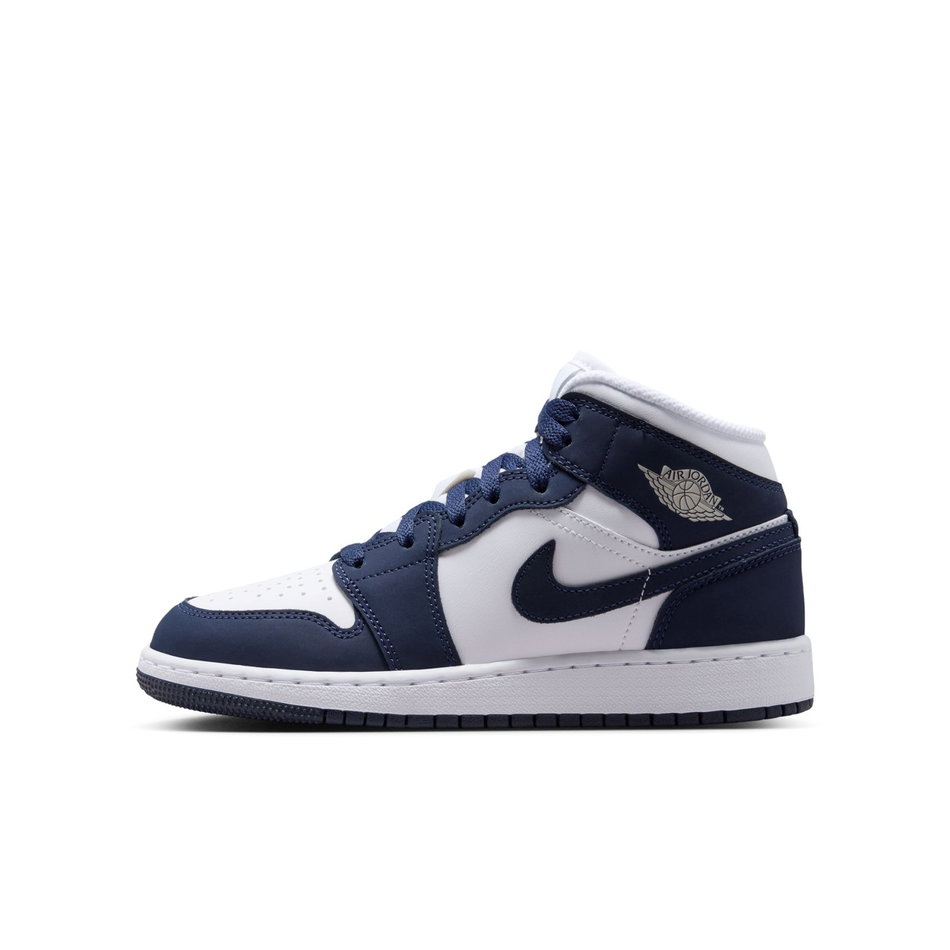 Air Jordan 1 Mid Gs Mavi Basketbol Ayakkabısı