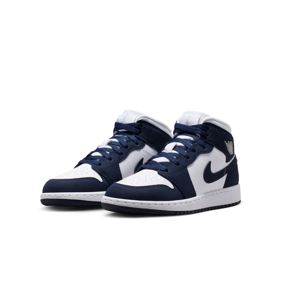 Air Jordan 1 Mid Gs Mavi Basketbol Ayakkabısı