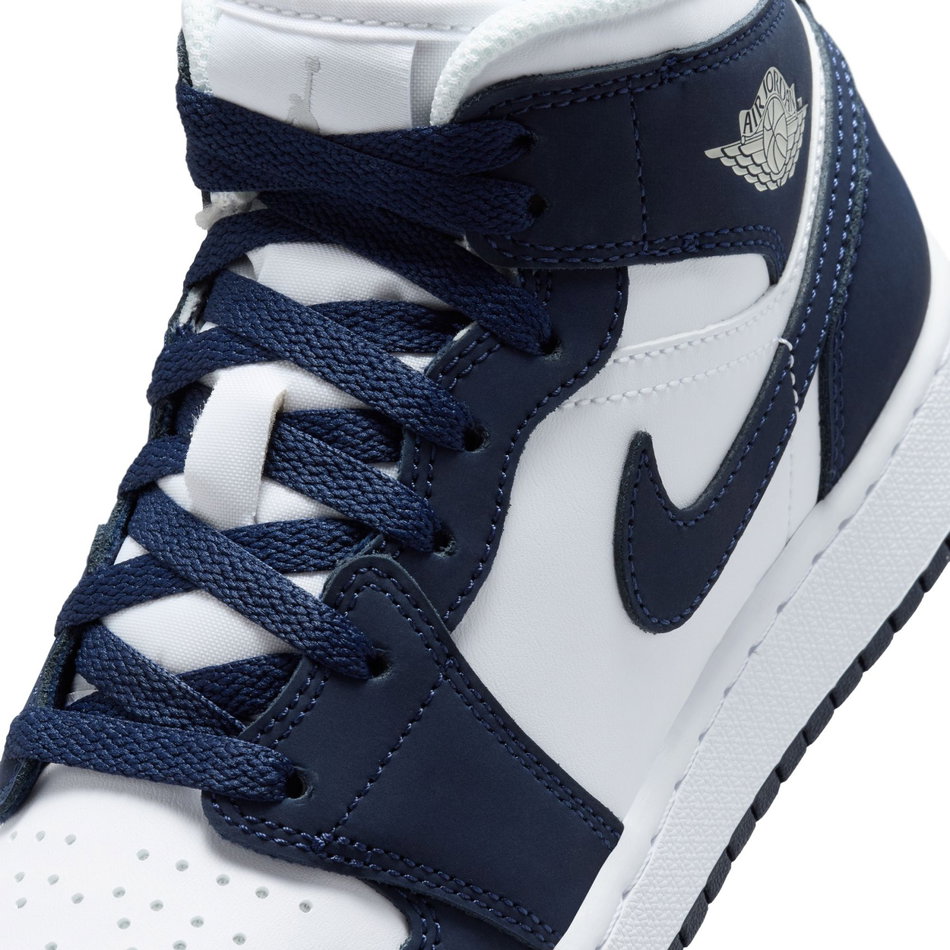 Air Jordan 1 Mid Gs Mavi Basketbol Ayakkabısı