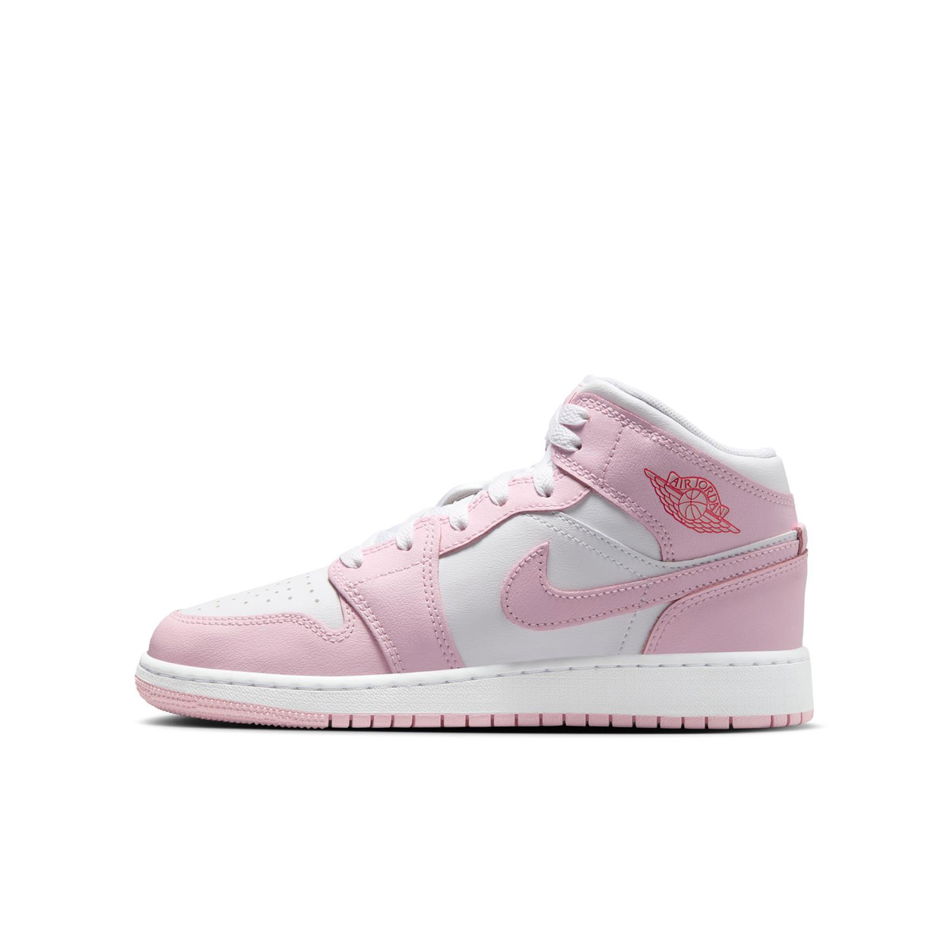 Air Jordan 1 Mid Gs Pembe Basketbol Ayakkabısı