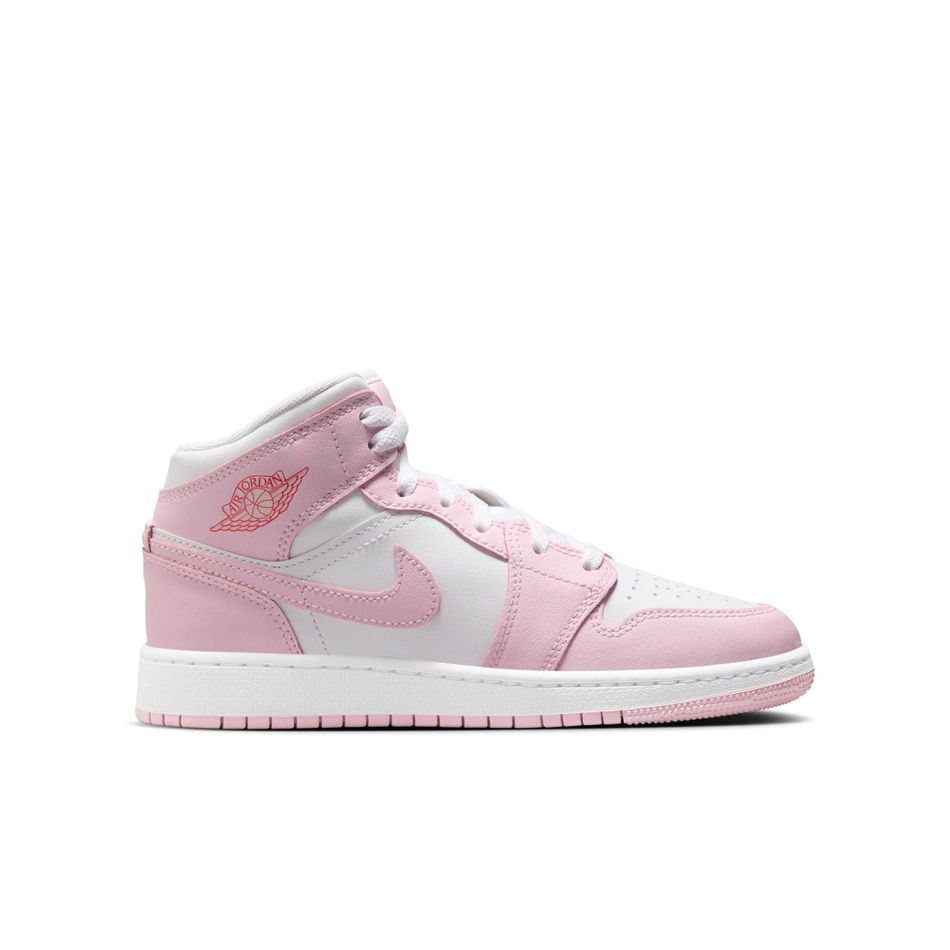 Air Jordan 1 Mid Gs Pembe Basketbol Ayakkabısı