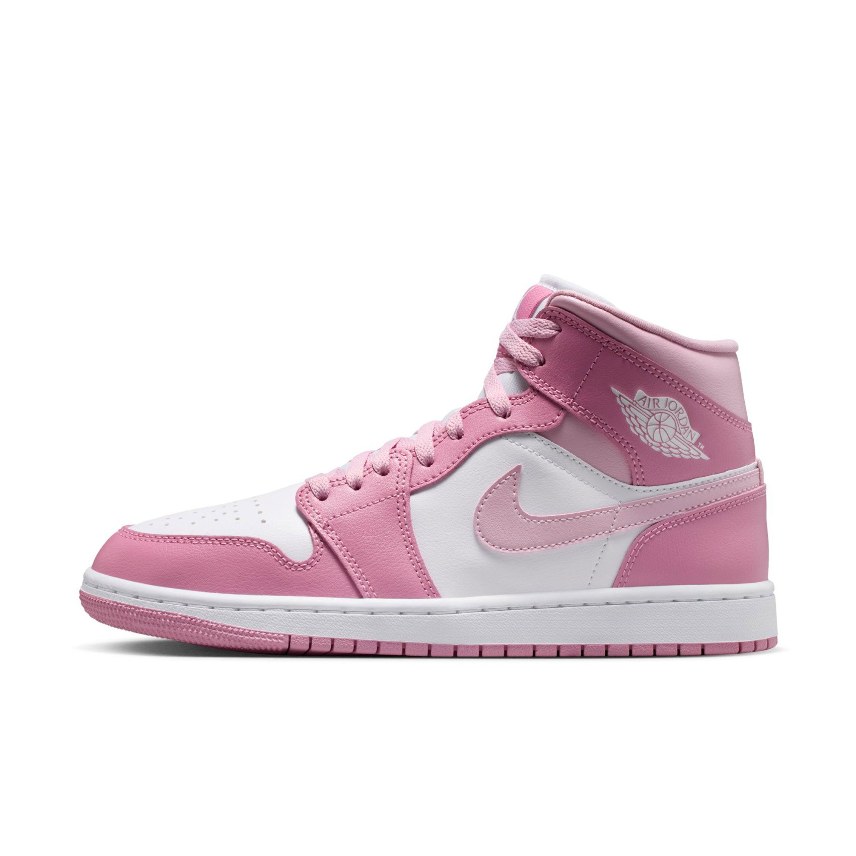 JORDAN - Air Jordan 1 Mid Kadın Pembe Basketbol Ayakkabısı