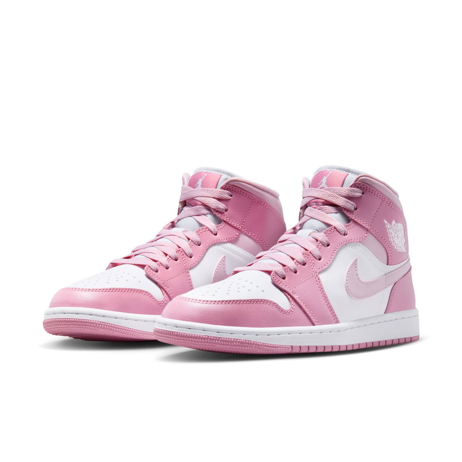 Air Jordan 1 Mid Kadın Pembe Basketbol Ayakkabısı