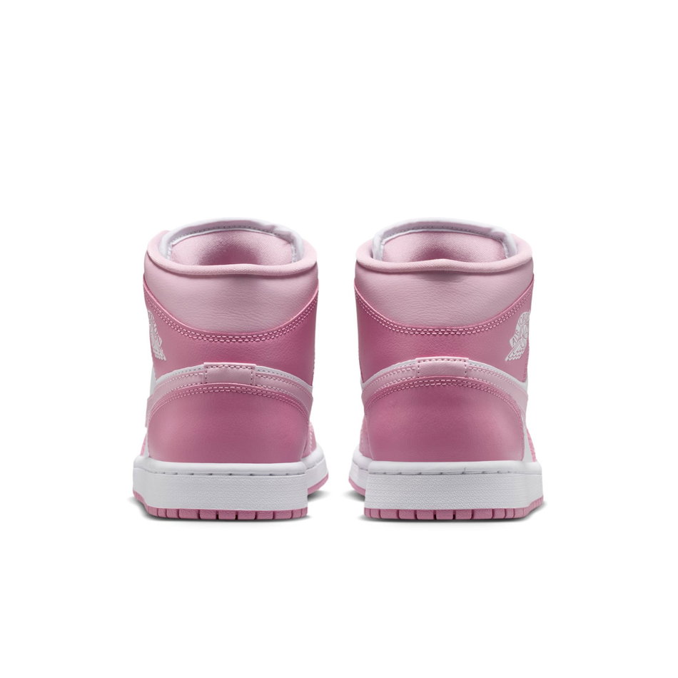 Air Jordan 1 Mid Kadın Pembe Basketbol Ayakkabısı