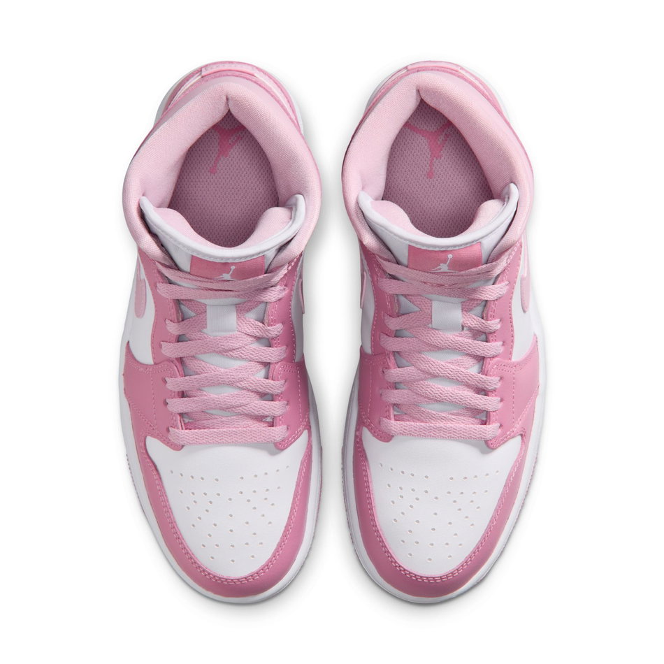 Air Jordan 1 Mid Kadın Pembe Basketbol Ayakkabısı