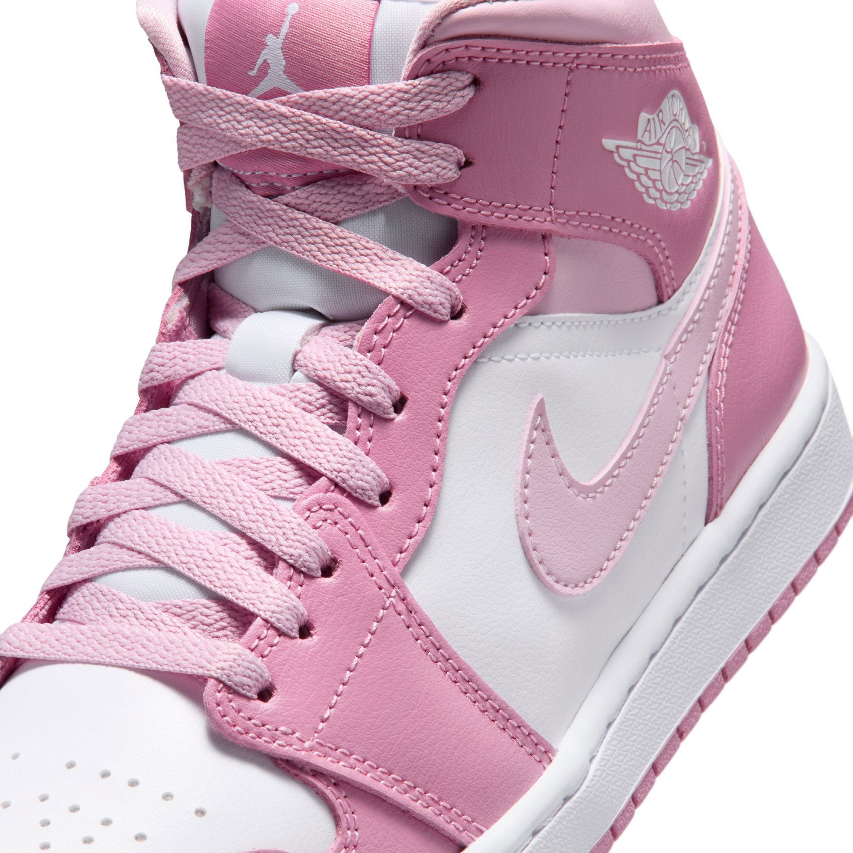 Nike Air Jordan 1 Mid Kadın Pembe Basketbol Ayakkabısı BQ6472-605