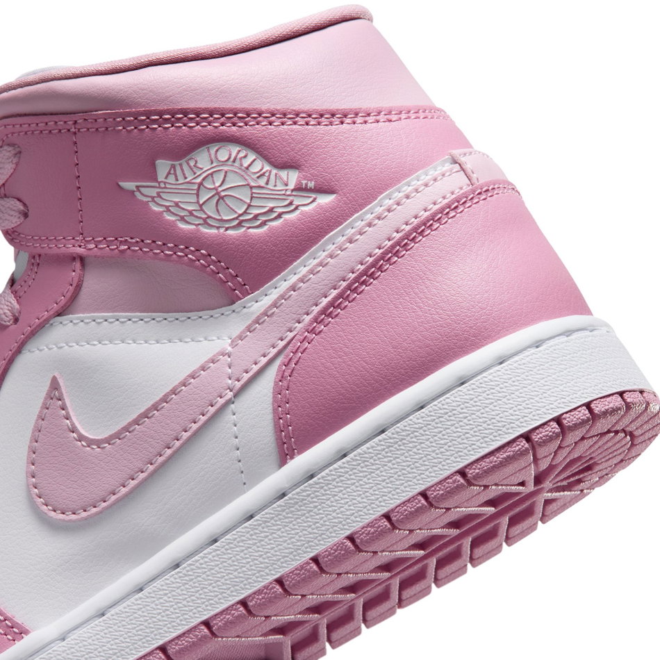 Air Jordan 1 Mid Kadın Pembe Basketbol Ayakkabısı