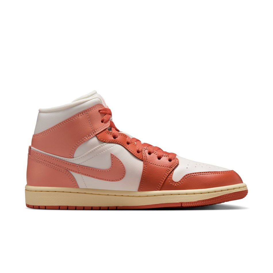 Air Jordan 1 Mid 'Madder Root' Kadın Basketbol Ayakkabısı