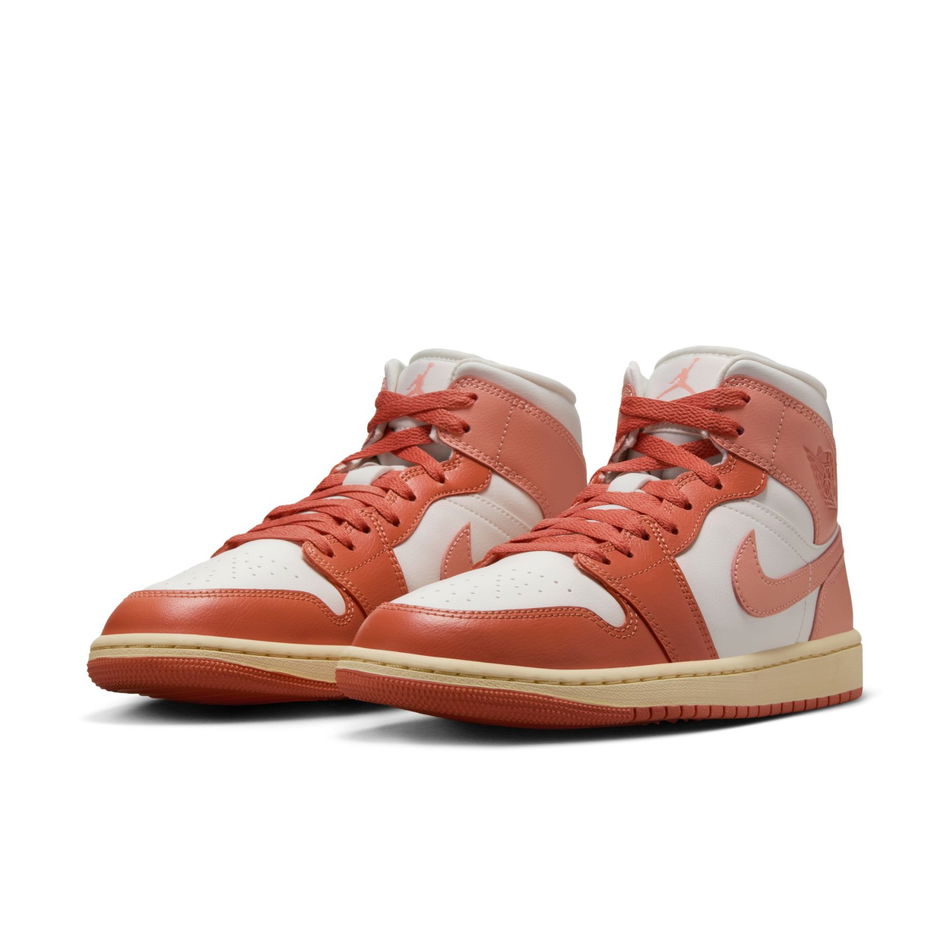 Air Jordan 1 Mid 'Madder Root' Kadın Basketbol Ayakkabısı