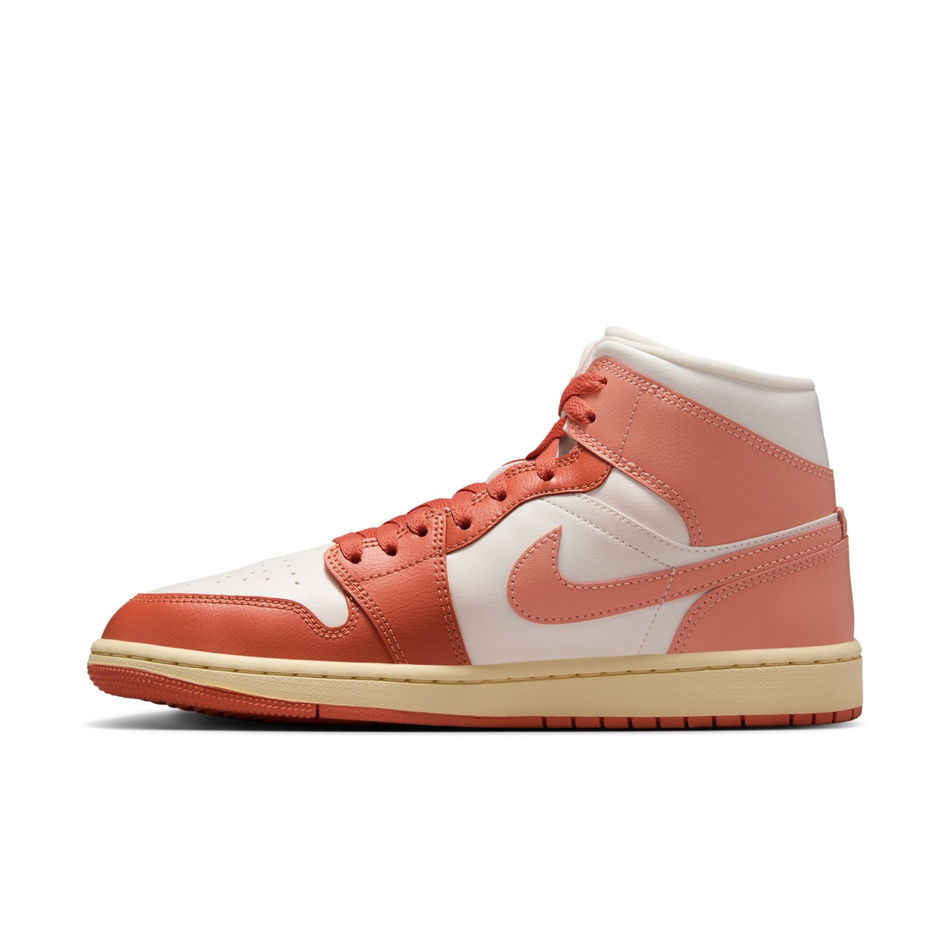 Air Jordan 1 Mid 'Madder Root' Kadın Basketbol Ayakkabısı